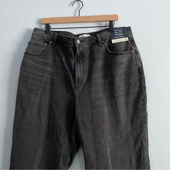Abercrombie & Fitch Charcoal Straight Leg Jeans - Picture 5 of 13